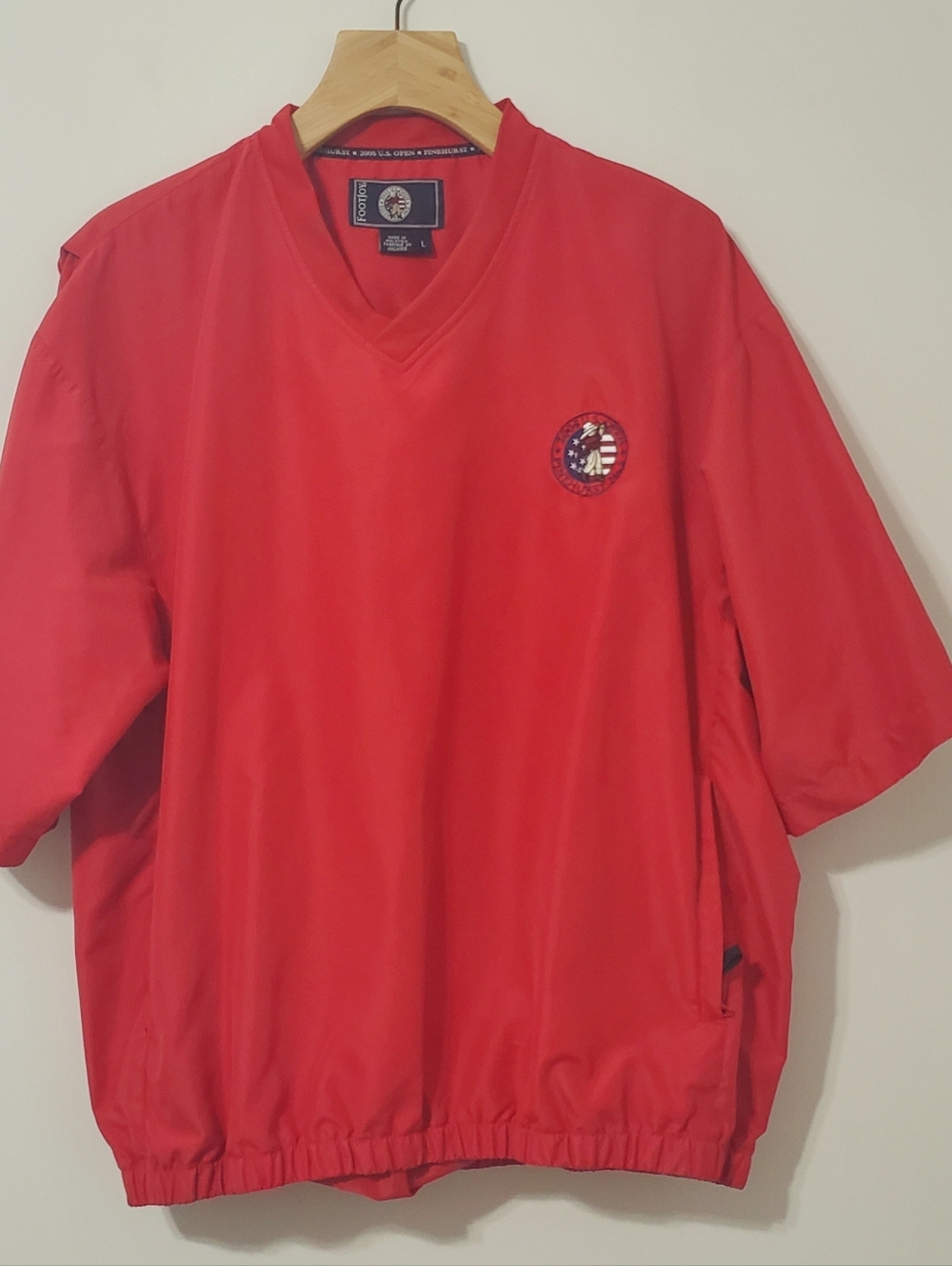 FootJoy Golf Pullover Red Vintage 2005 US Open Pinehurst Mens Large